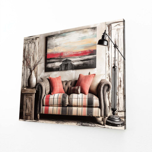 Cozy Interior Scene Farmhouse Canvas Art – cozy interior scene farmhouse canvas print