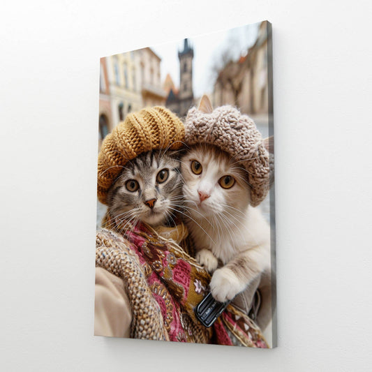 Cozy Travel Cat Wall Art
