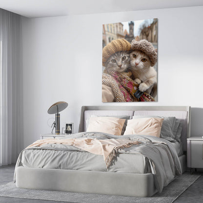 Cozy Travel Cat Wall Art