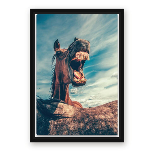 Crazy Horse Wall Art – with Premium Black wood frame