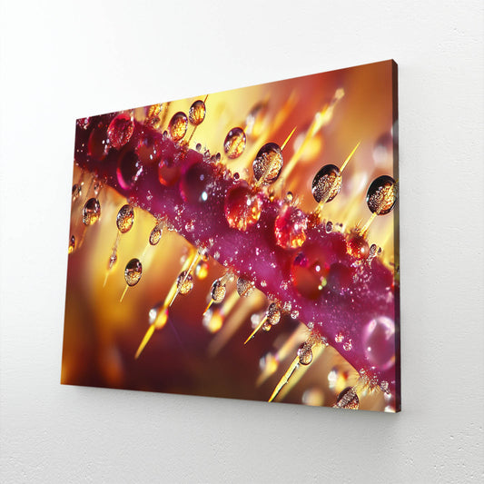 Crimson Dew Macro Cactus Canvas – crimson dew macro cactus canvas print
