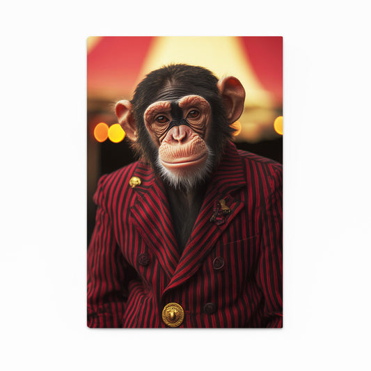Crimson Suit Ringmaster Monkey Wall Art – crimson suit ringmaster monkey canvas print