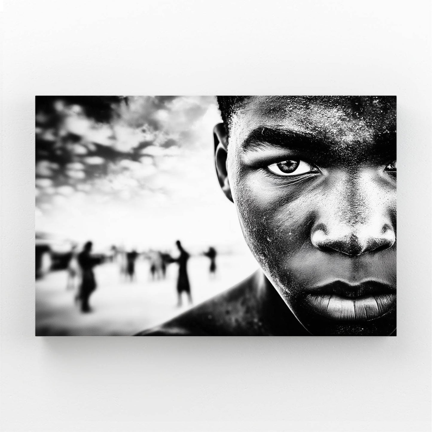 Crowd Silhouette Portrait Photography Art – crowd silhouette portrait photography canvas print