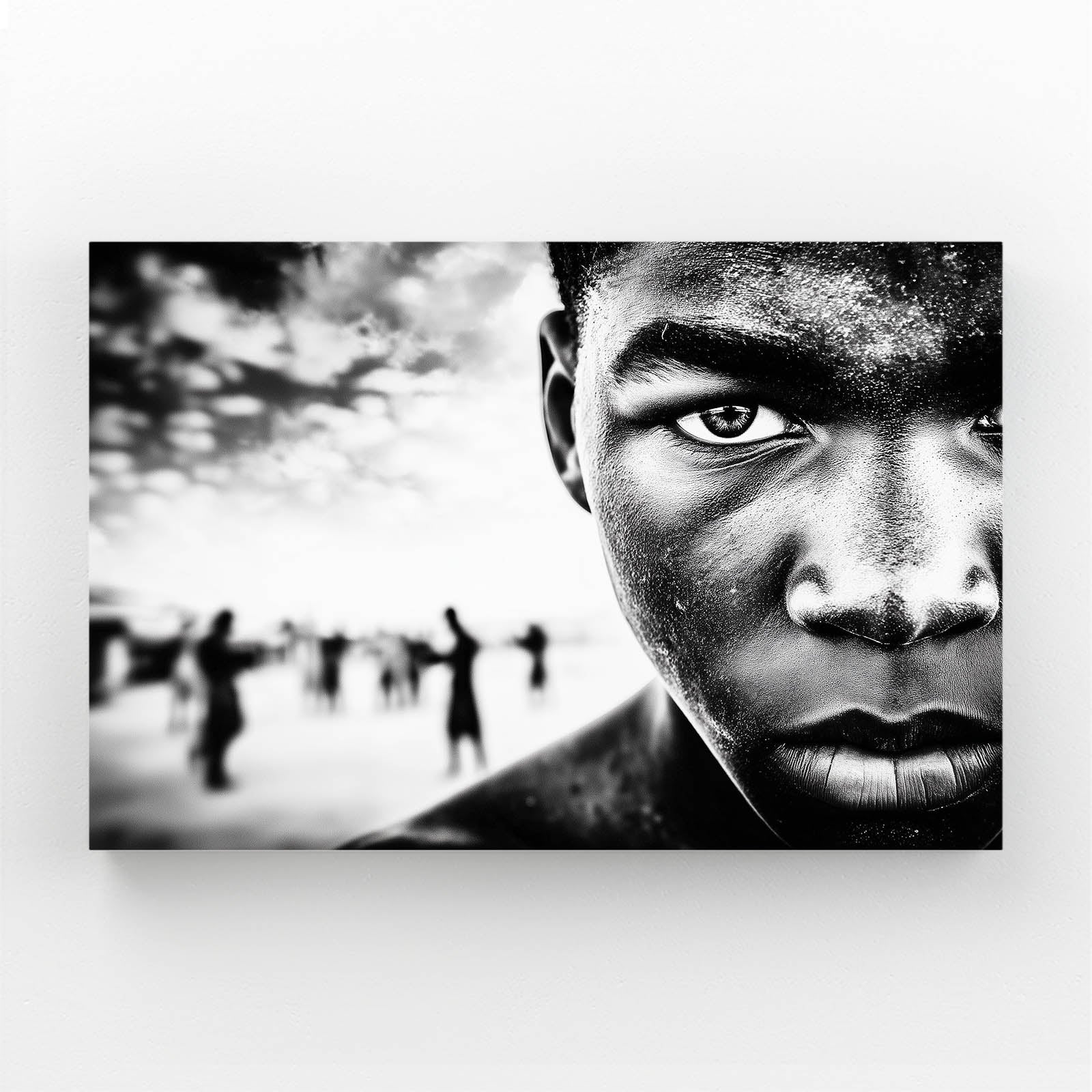 Crowd Silhouette Portrait Photography Art – crowd silhouette portrait photography canvas print