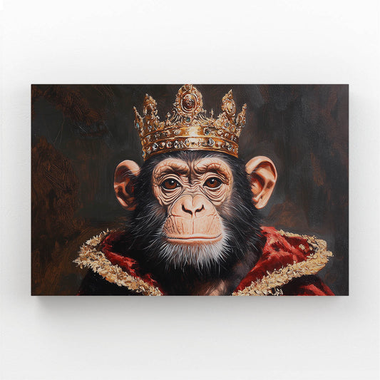 Crowned Royal Robe Monkey Wall Art – crowned royal robe monkey canvas print