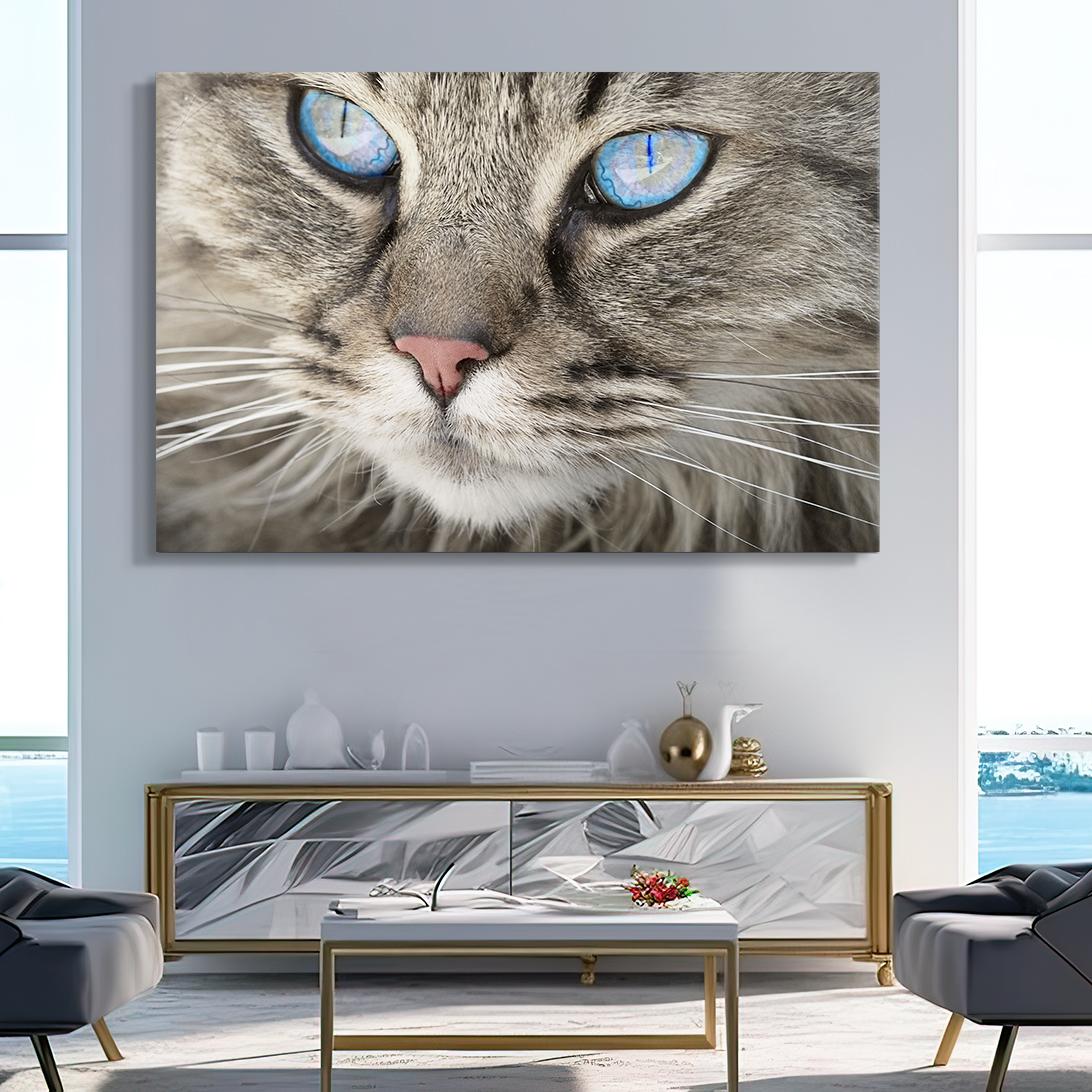 Crystal Eyes Cat Wall Art