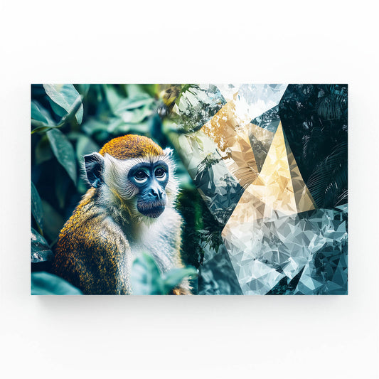 Crystal Jungle Shard Monkey Art – crystal jungle shard monkey canvas print