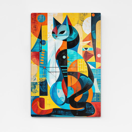 Cubist Cat Wall Art