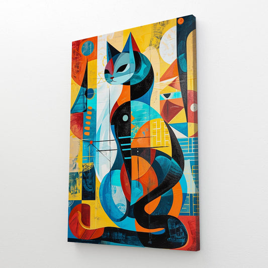 Cubist Cat Wall Art