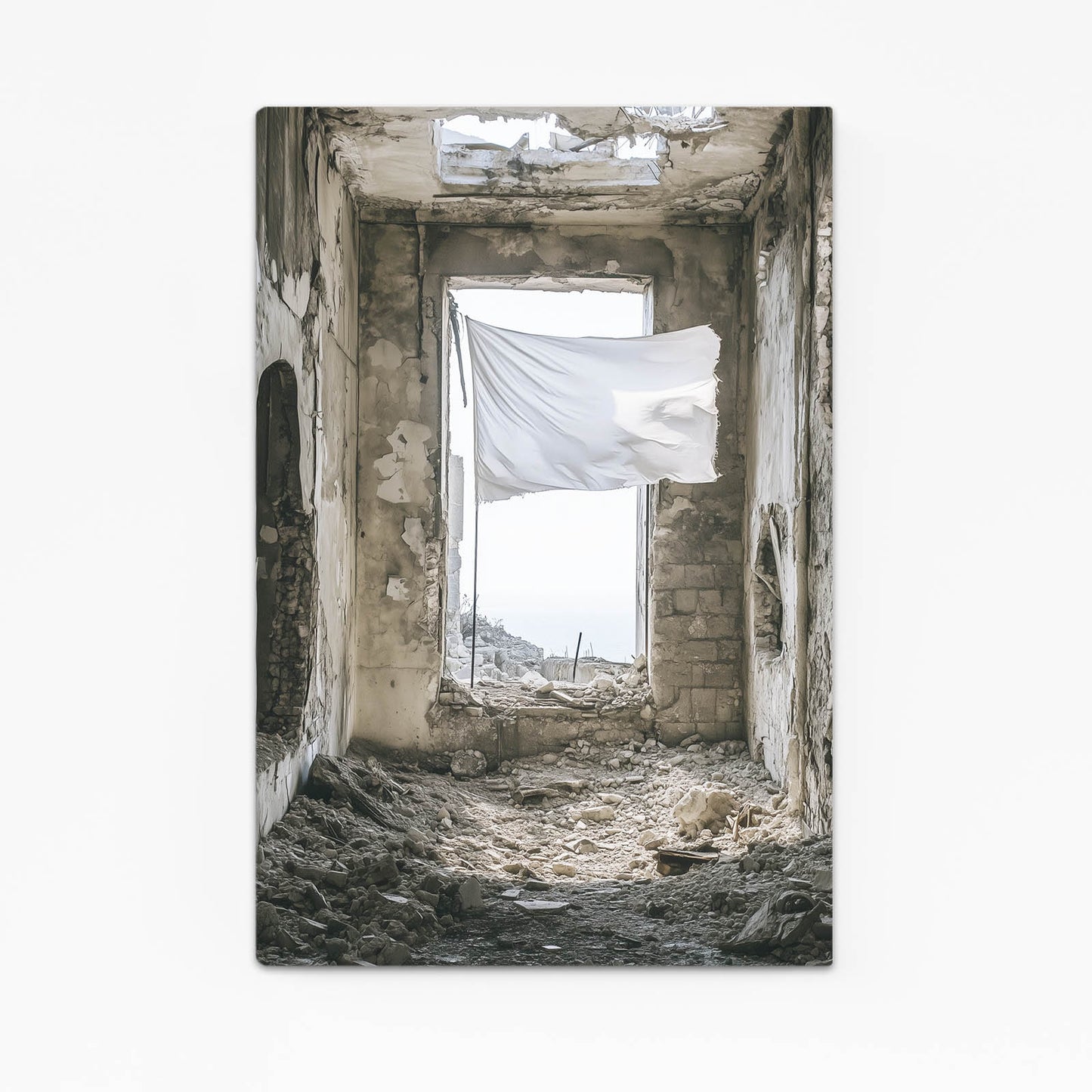Curtain In Ruins Peace Prints – curtain in ruins peace canvas print
