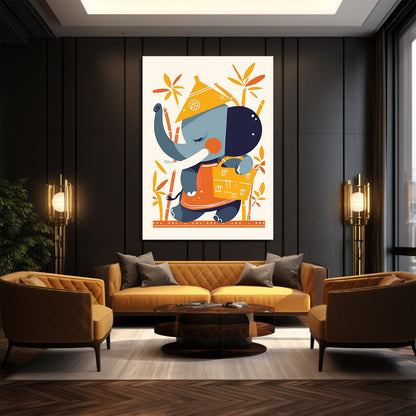 Cute Bamboo Elephant Art