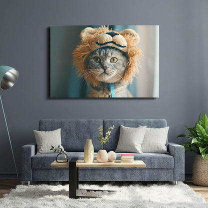 Cute Lion Cat Artwork