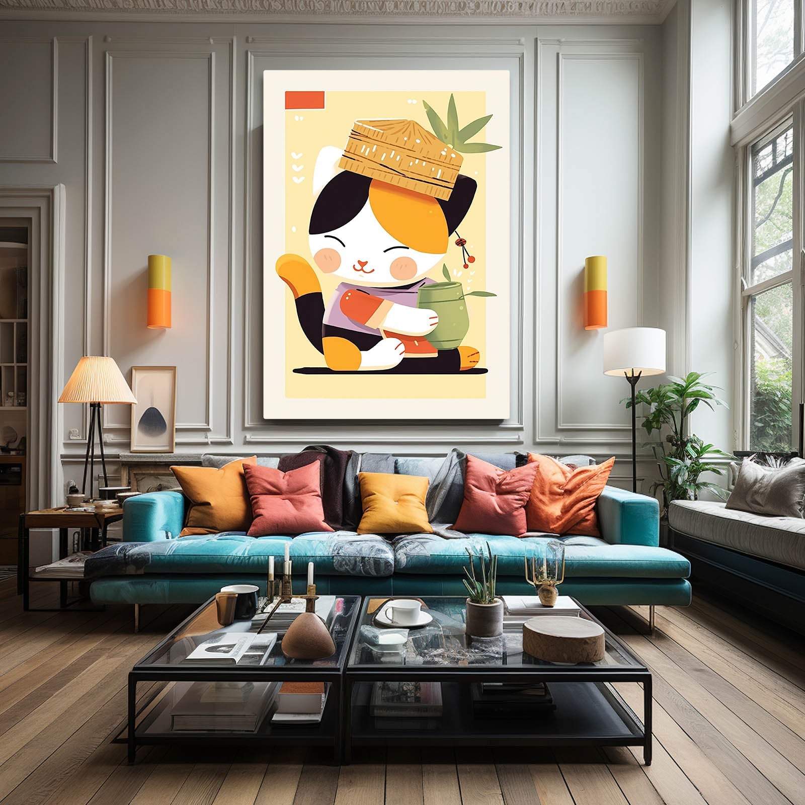 Zen Spirit Cat Art