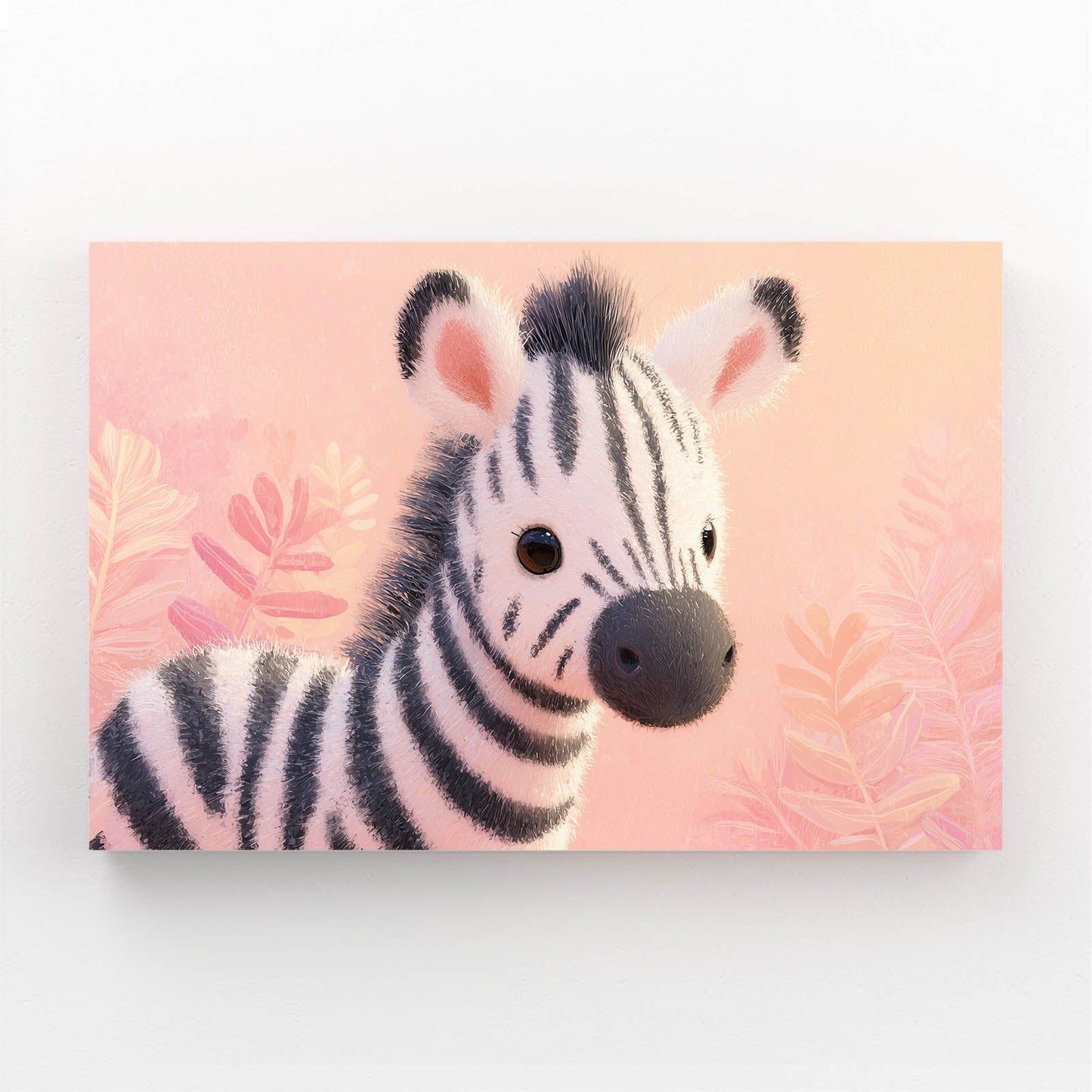 Cute Zebra Wall Art – cute canvas print