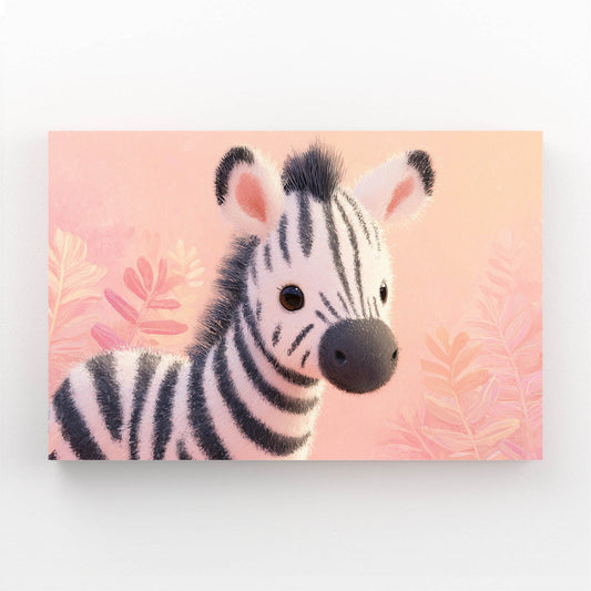Cute Zebra Wall Art – cute canvas print