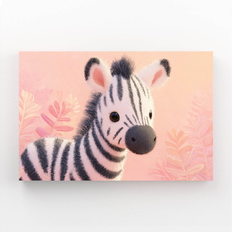 Cute Zebra Wall Art – cute canvas print