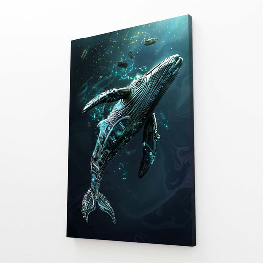 Cyber Abyss Whale Art