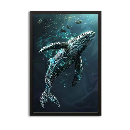 Cyber Abyss Whale Art