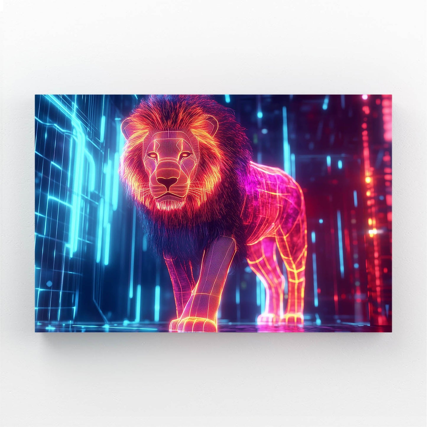 Cyber Lion Wall Decor