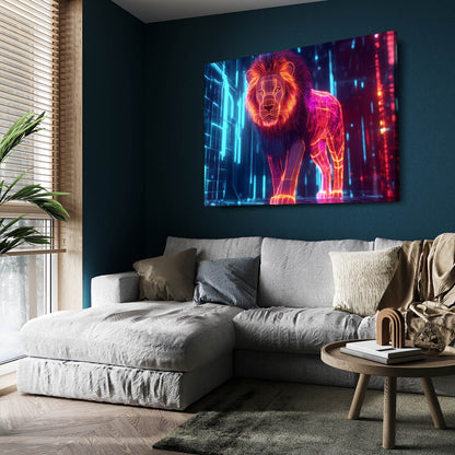 Cyber Lion Wall Decor