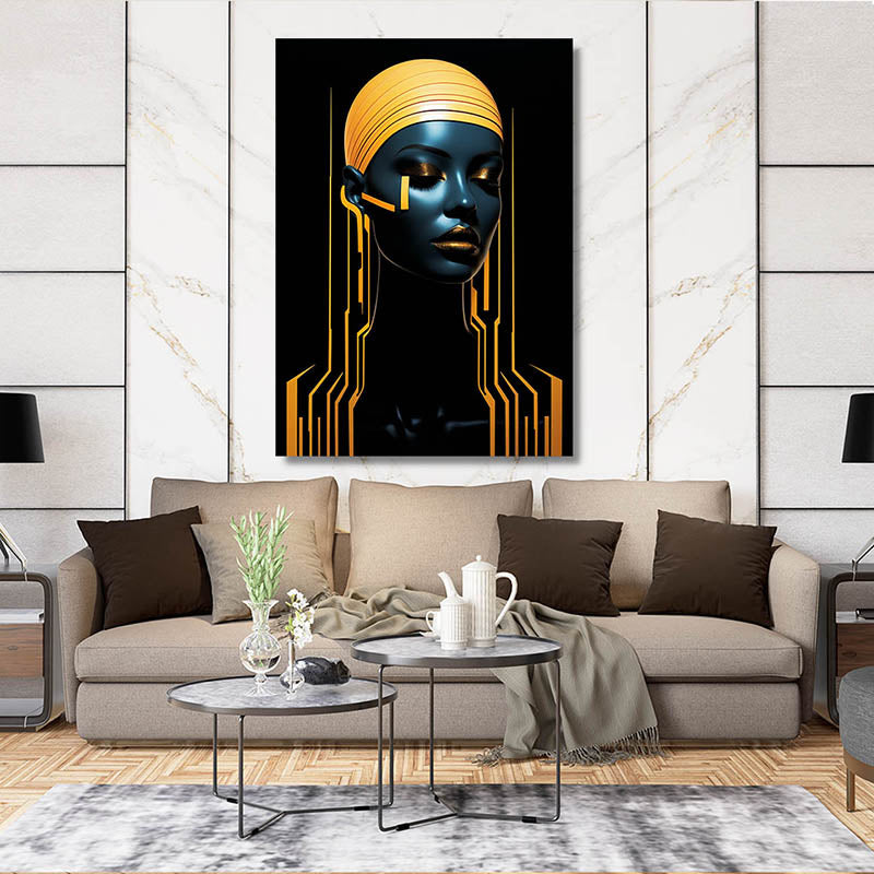 Cyber Queen African Wall Art