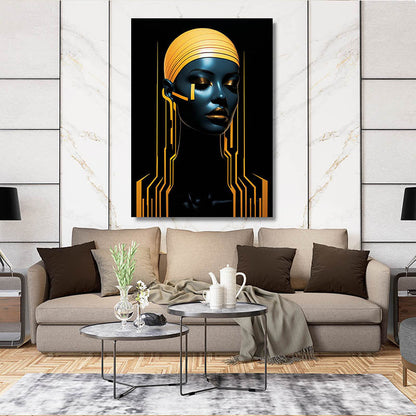 Cyber Queen African Wall Art