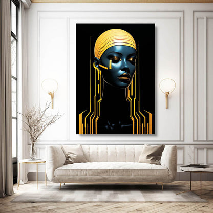 Cyber Queen African Wall Art