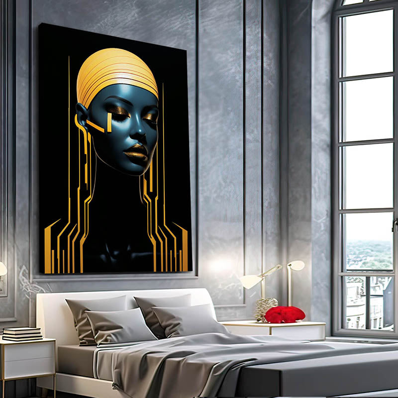 Cyber Queen African Wall Art