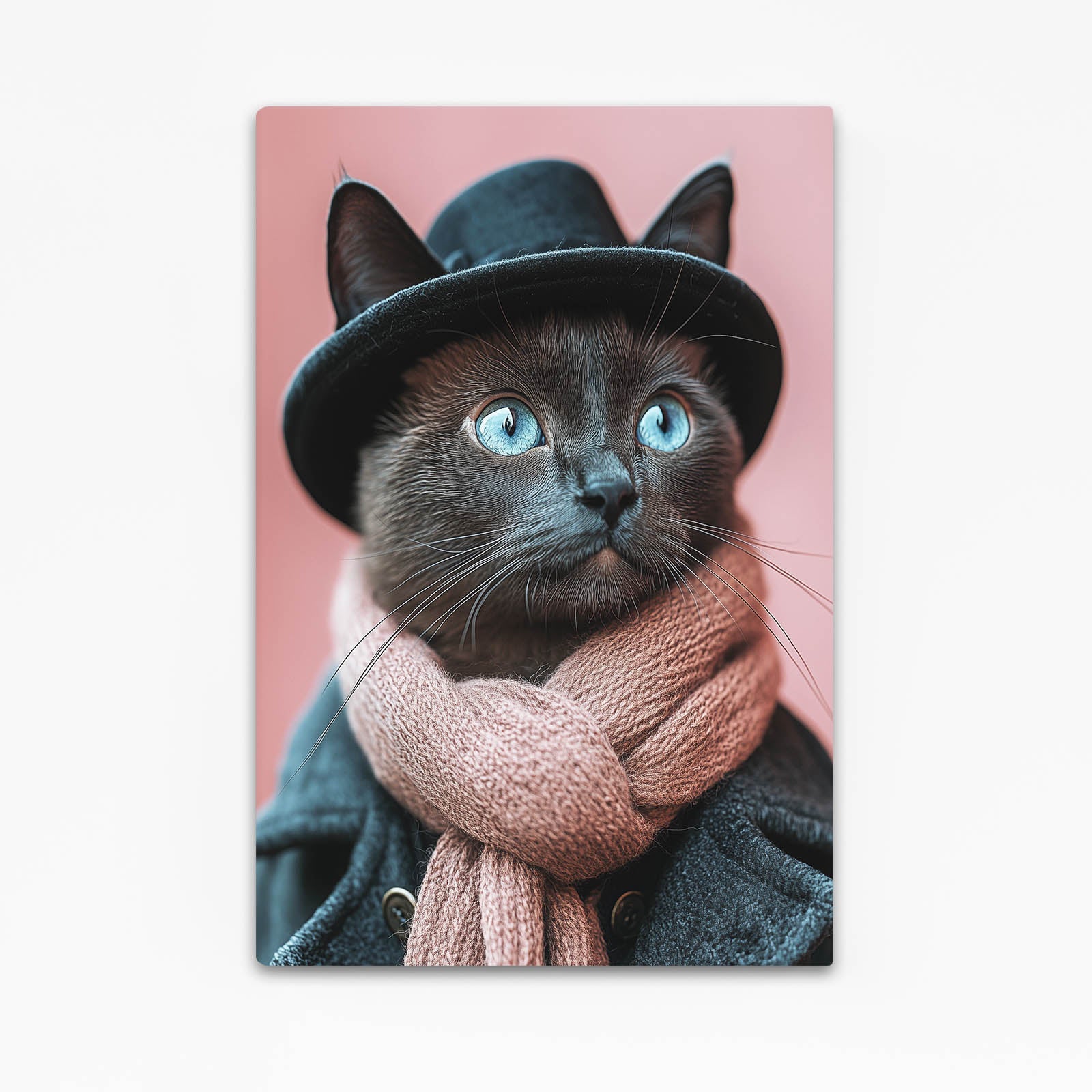 Dapper Blue Eyes Cat Art