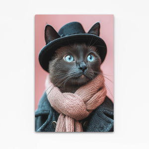 Dapper Blue Eyes Cat Art
