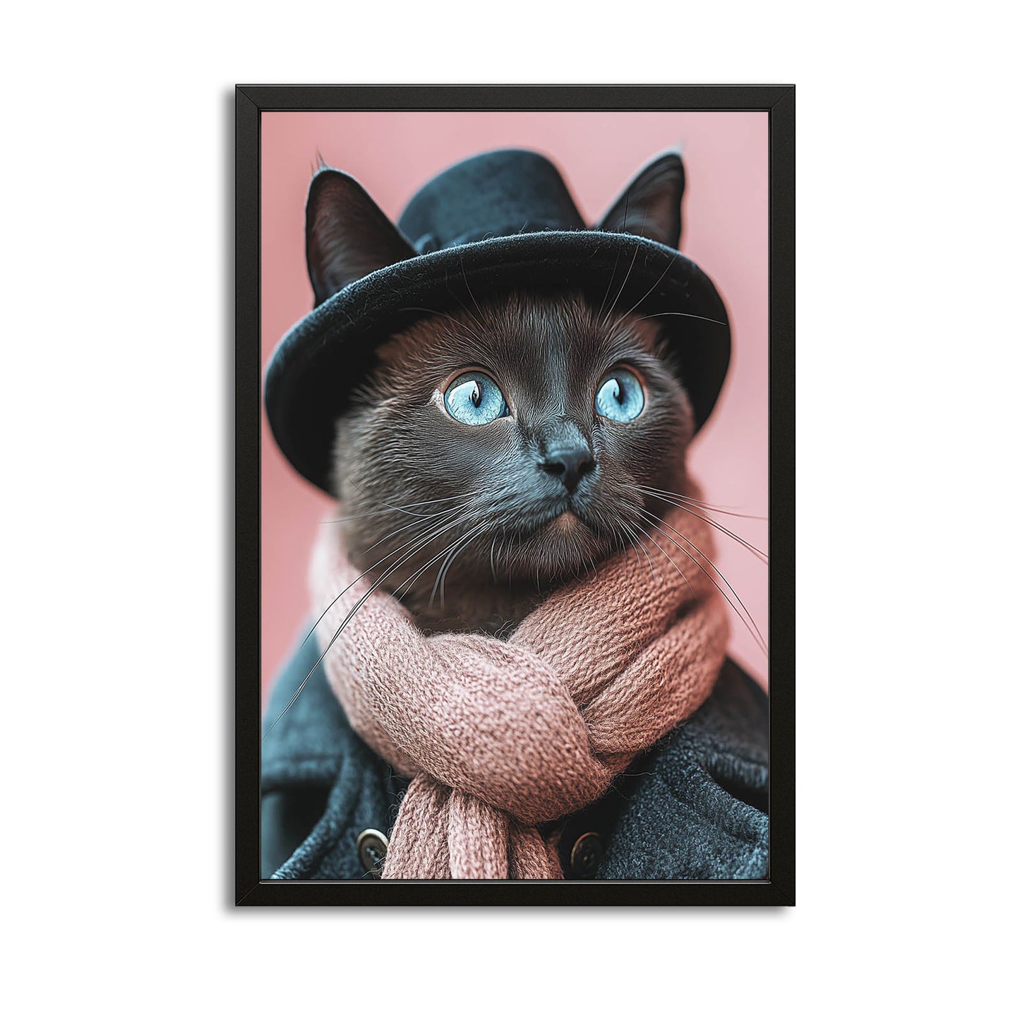 Dapper Blue Eyes Cat Art