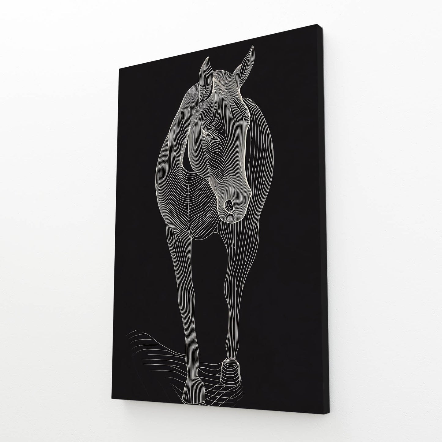 Dark Horse Artwork – angled canvas view on white background