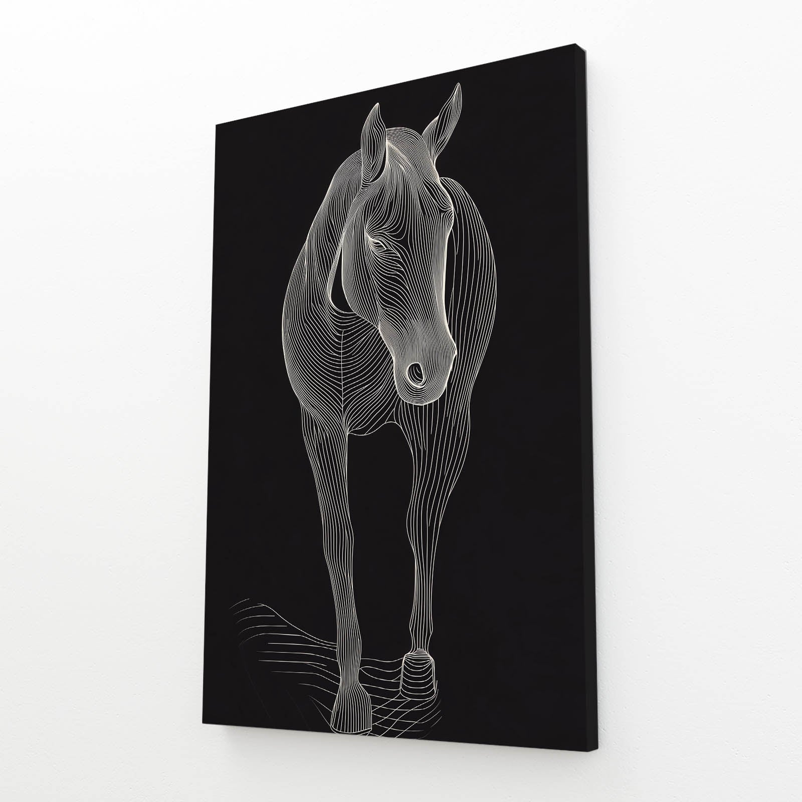 Dark Horse Artwork – angled canvas view on white background