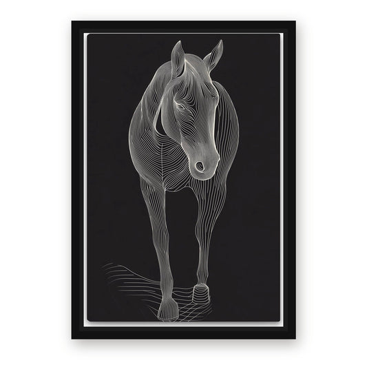 Dark Horse Artwork – with Premium Black wood frame