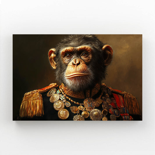 Decorated General Monkey Canvas Art – decorated general monkey canvas print