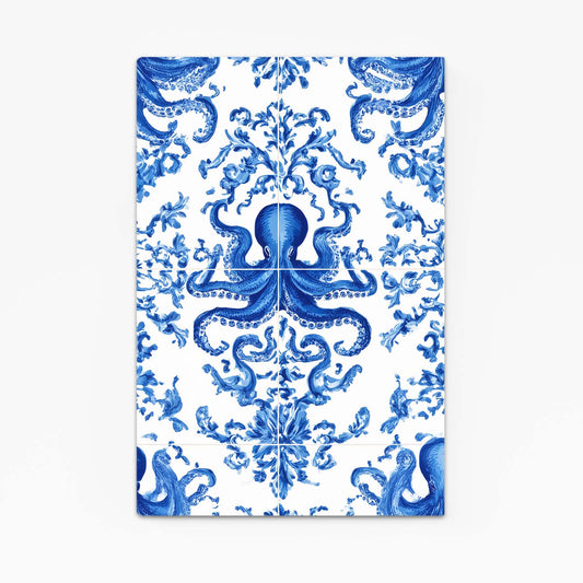 Delft Porcelain Octopus Prints – delft porcelain octopus canvas print