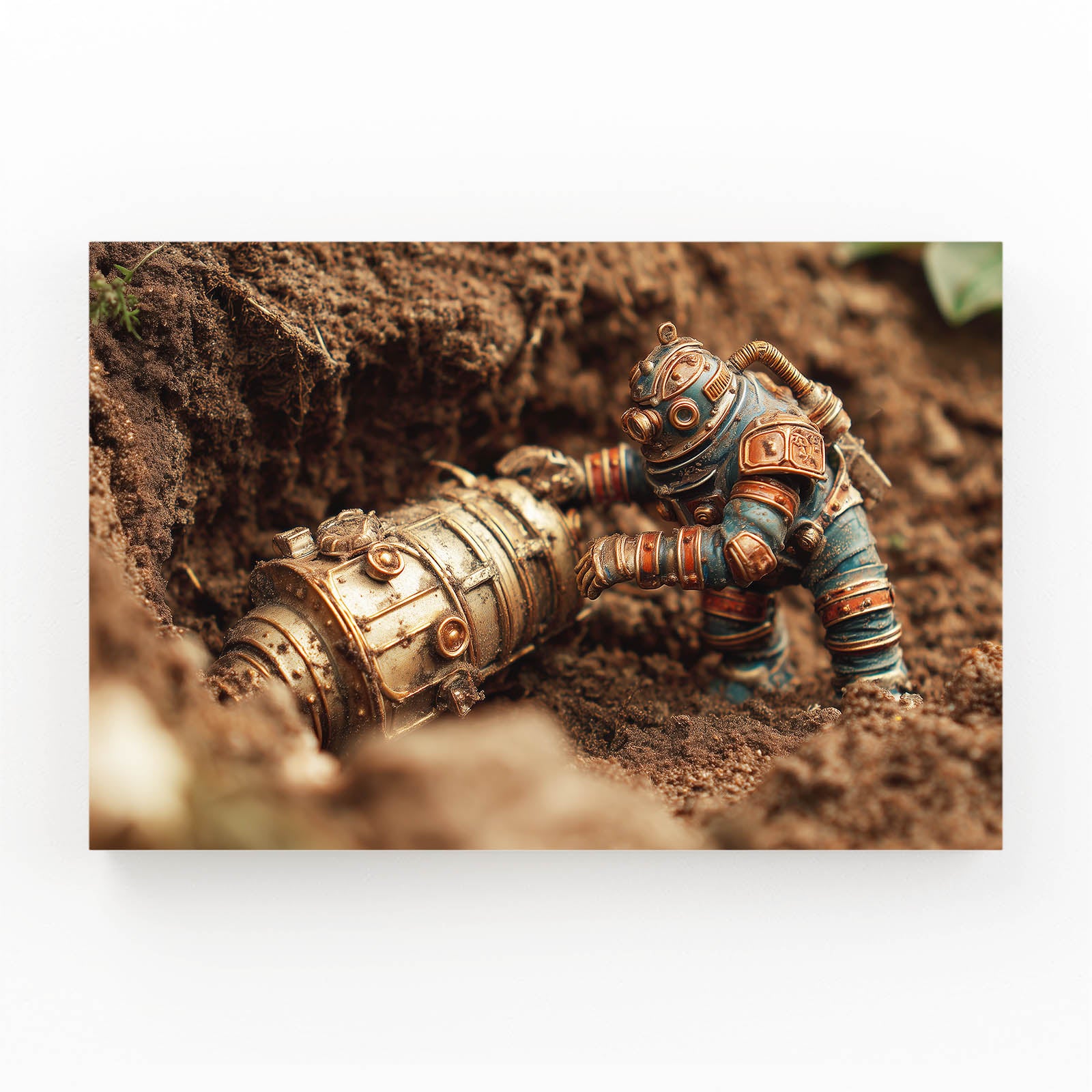 Desert Diver Robot Steampunk Prints – desert diver robot steampunk canvas print
