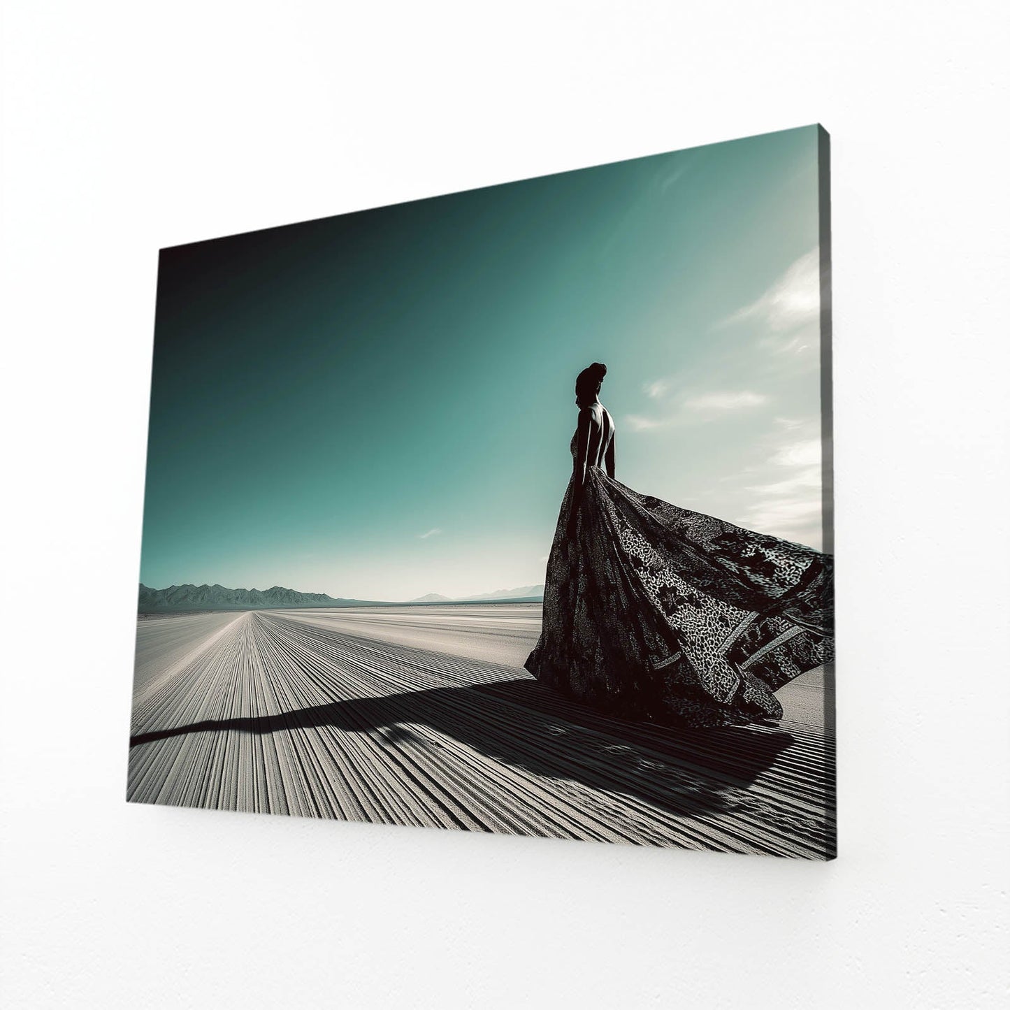 Desert Gown Photography Wall Decor – canvas print, view 2