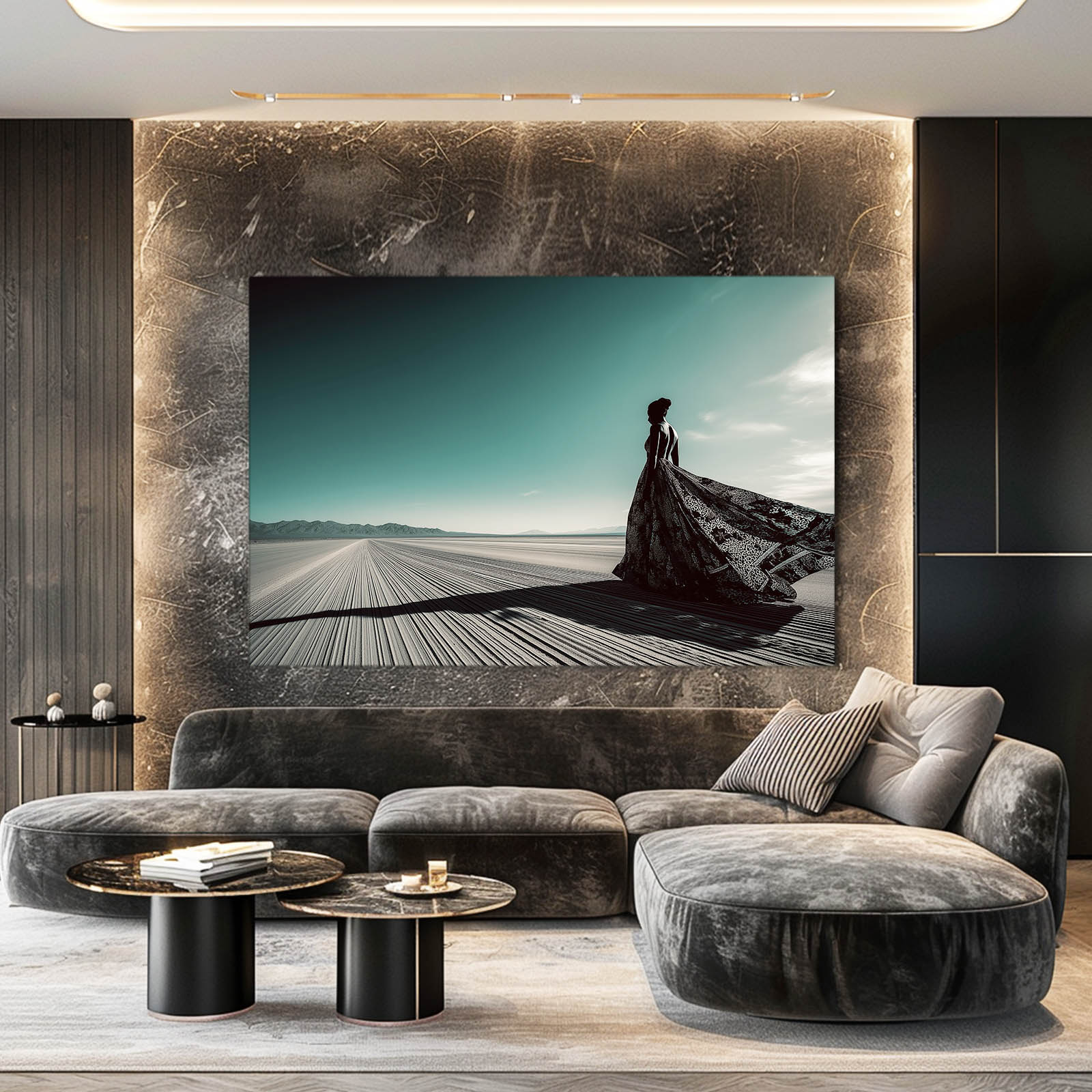 Desert Gown Photography Wall Decor – canvas print, view 4