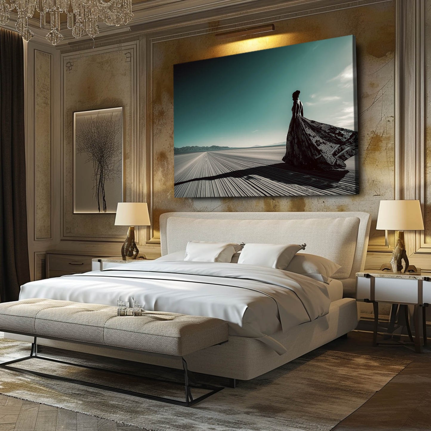 Desert Gown Photography Wall Decor – canvas print, view 5