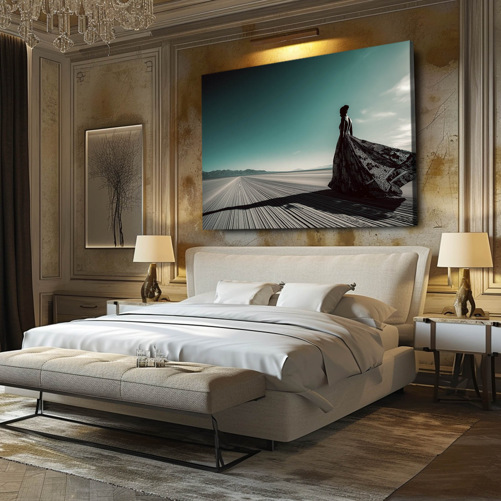 Desert Gown Photography Wall Decor – canvas print, view 5