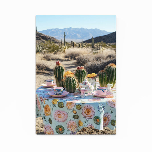 Desert Tea Table Cactus Prints – desert tea table cactus canvas print