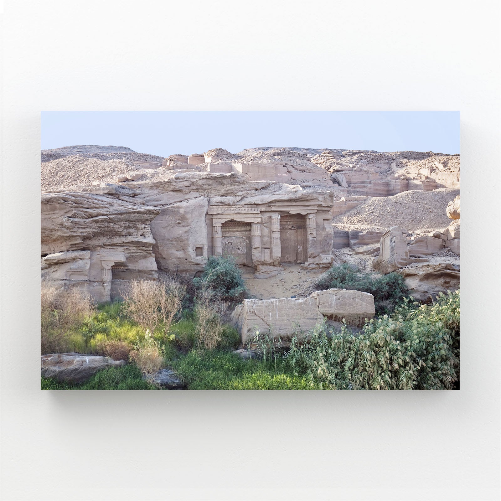 Desert Temple Ruins Egyptian Wall Art – desert temple ruins egyptian canvas print