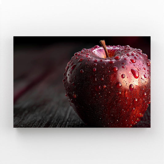Dewy On Wood Apple Wall Decor – dewy on wood apple canvas print