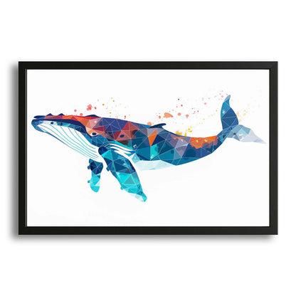 Digital Geometric Whale Art