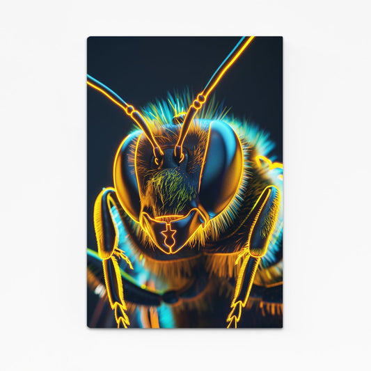 Digital Glow Bee Art