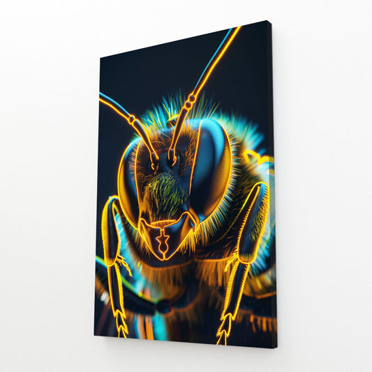Digital Glow Bee Art