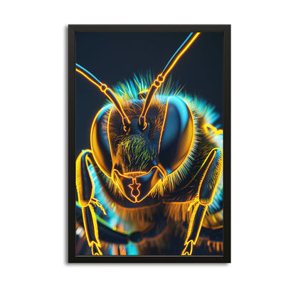 Digital Glow Bee Art