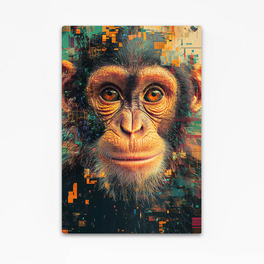 Digital Mosaic Squares Monkey Canvas – digital mosaic squares monkey canvas print