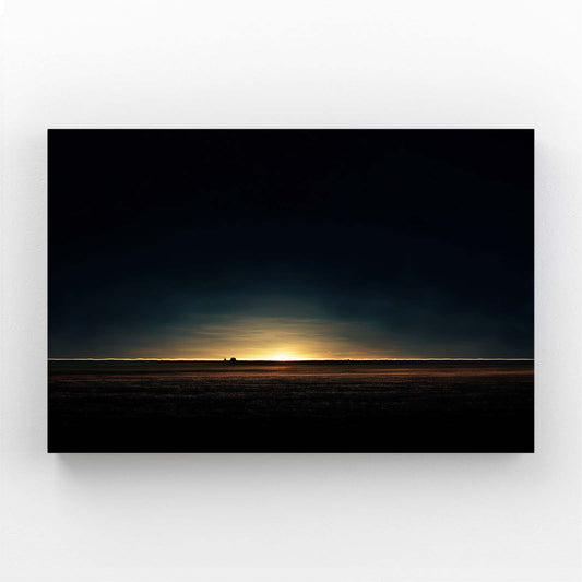 Distant Gold Horizon Art – distant gold horizon gold canvas print